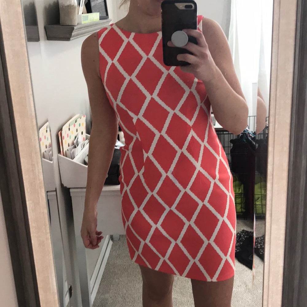 Coral pink dress